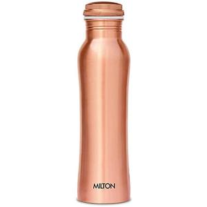 MILTON Copperas Copper Water Bottle 34 oz (1L) – 100% Pure Copper Bottle, Leak-Proof, BPA Free, Ideal for Office & Daily Hydration