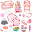 Valentines Day Gifts for Kids, Baby Doll Playsets, Baby Doll with Accessories Set for Girls 3-5, Baby Doll Set for 3 4 5 Year Old Girl (Doll Playset)