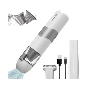 SHOP·AIR Cordless Handheld Vacuum Cleaner, 5500Pa 65W Powerful Suction, Mini Vacuum with Attachments, Rechargeable 2500mAH Li-ion Battery, for Home, Office and Car