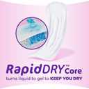 Always Discreet Incontinence Pads for Women with Bladder Leaks, Sensitive Skin Pads Moderate Absorbency, Regular Length, 57 Count