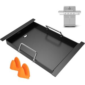 Half Size Griddle for Nexgrill Replacment Parts 4 Burner 720-0830H 720-0549 720-0670C Flat Top Griddle for Nexgrill Parts 5 Burner 720-0888S 720-0888N Carbon Steel Plate for Ninja FlexFlame