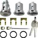 654394765282 Door Lock Cylinder & Keys Door Trunk Key Set Doors/Trunk Lock Key SetReplacement for Camaro