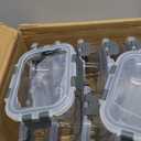 M MCIRCO [15-Pack,13 oz 1.5 Cup Glass Meal Prep Containers, Small Glass Food Storage Containers with Lids,Airtight Lunch Containers, Microwave, Oven, Freezer and Dishwasher Friendly, BPA-free