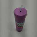 BottlesManna™ Axel™ Stainless Steel Tumbler With Straw - Purple 26oz