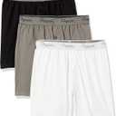 Organic Signatures Men's Boxers Organic Cotton, Soft Boxers for Men, 3-Pack (Grey, Black, White)