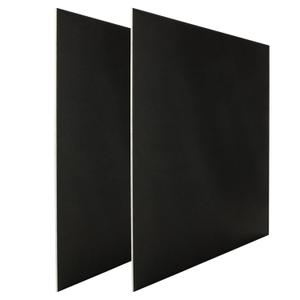 2PCS 12 x 12 x 1/8(0.12) Inch Anodized Aluminum Sheet, Black Aluminum Engraving Blanks, 3MM Thin Metal Plates for Laser Engraving, Crafting, DIY, House Decoration