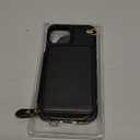 Bocasal Crossbody Wallet Case for iPhone 14 iPhone 13, RFID Blocking Leather Purse Case with Card Holder, Protective Handbag Flip Cover with Zipper Wrist Strap Lanyard for Women 5G 6.1 Inch (Black)