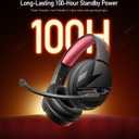 acer Wireless Gaming Headset, PS5 Headset with 2.4GHz for Ps5, Ps4, PC, Switch, Bluetooth 5.3 + 100Hrs Gaming Headphones with Noise Canceling Mic for Laptop, Mobile, Mac, 50mm Drivers (Blackpink)