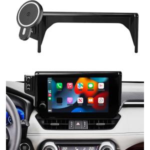 Car Phone Holder for Toyota RAV4 2019 2020-2023 2024 2025 Accessories 7/8-Inch Screen Magnetic 15W Fast Wireless Charger Car Phone Mount 360 Rotation Not Affect Air Vent (Not Fit 9/10.5 inch)