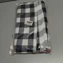 homing Buffalo Plaid Kitchen Towels and Dishcloths Set, 12" x 12" and 13" x 28", Set of 8 Bulk Cotton Waffle Weave Dish Towels, Super Soft Absorbent Hand Towels for Kitchen, Black & White