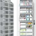 5-Tier Double Pocket Over Door Organiser, Grey, 1 Pack