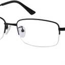 HUIHUIKK Nearsighted Metal Myopia Glasses Everyday Use Mens Womens -1.25 Black Distance Spectacles (NOT READING GLASSES)