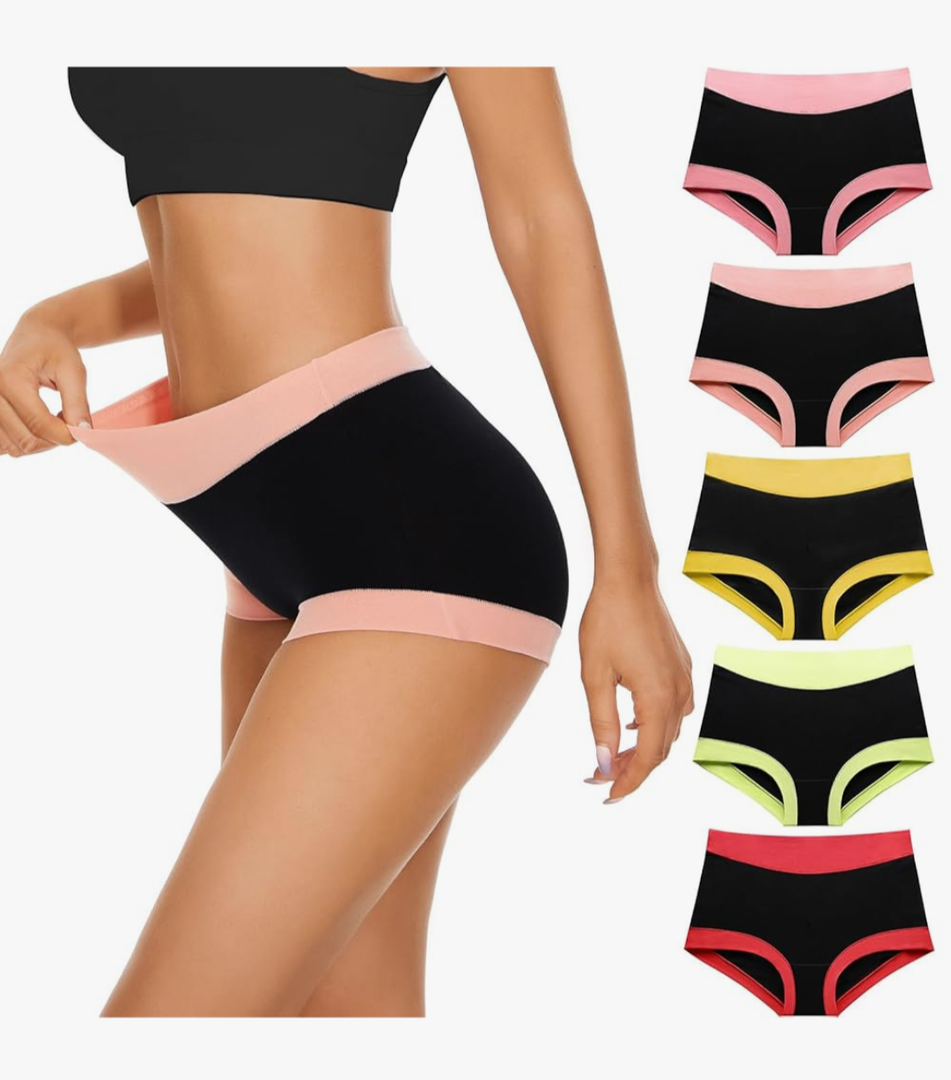 Underwear for Women - Boxers for Women, Women's Cotton Underwear Boyshorts, L