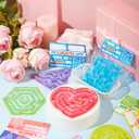 JOYIN 24 Pcs Valentine's Day Sensory Fidget Squeeze Maze Toy with Tags, Water-Filled Sensory Fidget Mazes in 6 Shapes, Calming Toys for Kids Classroom Activity Prize Goodie Bag Stuffers Party Favor