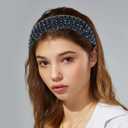 VOCOSTE Rhinestone Headband, Navy Blue