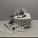 Ayleid Retractable Garden Hose Reel,1/2 in x 100 ft Wall Mounted Hose Reel, with 9- Function Sprayer Nozzle, Any Length Lock/Slow Return System/Wall Mounted/180Swivel Bracket (Gray)