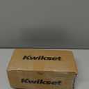 Kwikset Pismo Interior Passage Door Knob, Handle For Closet and Hallway Doors, Non-Locking Doorknob in Matte Black, with Microban Protection, Square Rose