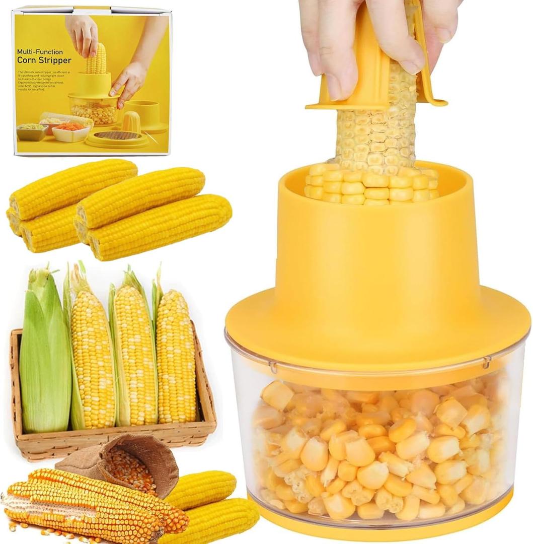 Fshow Corn Cob Stripper Tool, Corn Peeler Quickly Remove Kernels From Corn