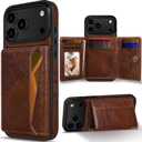 LOHASIC for iPhone 17 Pro Max Case Wallet, 7 Slots & RFID Blocking, Leather Cover for iPhone 17 Pro Max Wallet Case with Card Holder for Men Women, Brown