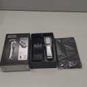 Hair Clippers for Men Cordless&Corded Barber Clippers for Hair Cutting & Grooming Professional Hair Trimmer for Men Rechargeable Hair Trimmer Kit for Household (Silvery)