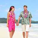 PRETYZOOM 10Pcs Artificial Hibiscus Flowers Only- 3.9'' Hawaiian Tropical Silk Flowers for Luau Party Decorations - DIY Hair Accessories, Beach Wedding Table Decor, Single Side (8X8CM)