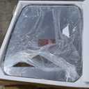 ANDY STAR Bronze Oblong Mirror, 32x40 Inch Brushed Bronze Oval Mirror for Bathroom with Stainless Steel Metal Frame, Wall Mouned for Bathroom, Living Room, Entryway