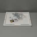 BedShelfie Wood Bedside Shelf for Bunk Bed & Top Bunk, College Dorm Room Essentials, Loft Nightstand, Floating Bed Side Table Tray Storage, Dorm Room Decor By Smallish - (Flexfit Bamboo Model, White)