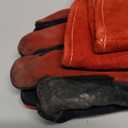 vclpower Welding Gloves 16 Inches 932°F Extreme Heat Fire Resistant Leather Forge Gloves for Mig, Tig, Stick, BBQ, Fireplace, Wood Stove, Furnace, Handling Dry Ice - Safety Work XL