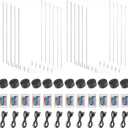 Homaisson 12 Pack 3D Night LED Light Lamp Base with Clear Acrylic Sheets, DIY Acrylic Lamp Base Set with Remote Control, 16 Colors 4 Modes Bright Adjustable (12pcs one size)