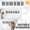 61" x 17.5" Dry Erase Piano Keyboard Laminated Poster Large Jumbo Size Back to School Music Piano Keyboard Note Chart Music Teacher Supplies for Teachers Musicians Students