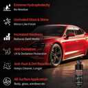 2PCS Nano-Quick Ceramic Coating Pro, Revolutionary Nano Spray for Car Detailing, Car Nano Quick Coat Restoring, for Dust-Proof Glass Effect and Lasting Luster, 3.38fl.oz
