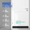 Door Draft Stopper - 36 inch, Reduces Air Draft, Draft Stopper for Bottom of Door, Gap Filler, Door Seal for Improved Insulation, Black