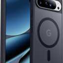 SPIDERCASE Magnetic for Google Pixel 10/Pixel 10 Pro Case, Military Grade Drop Protection Slim Translucent Matte Shockproof Anti-Fingerprint Phone Case for Pixel 10/10 Pro 6.3 inch, Black