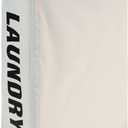 DOKEHOM 25-Inches Slim Laundry Basket on Wheels, Collapsible Rolling Laundry Hamper, Foldable Narrow Corner Clothes Storage Bins (Beige)