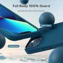 TOCOL for iPhone 13 Case, Slim Silicone Case for iPhone 13 6.1 Inch, Precise Fit, Anti-Slip, Drop Protection, Midnight Blue