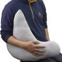 Shoulder Surgery Pillow, Rotator Cuff Pillow, Side Sleeper Pillow for Neck and Shoulder Pain and Shoulder Relief (Gray)