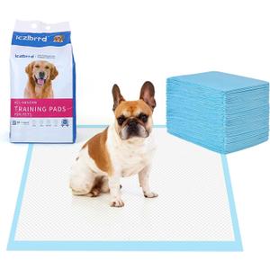 Medium 23.5x23.5 Inches Puppy Pads, 50 Counts-Disposable Polymer Upgrade Absorbent Small Dog Pee Pads, Leak Proof Pee Pads for Dogs, with Adhesive Bottom Film