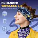 LC-dolida Sleep Headphones Bluetooth Headband Sleeping Wireless Headband Headphones with Thin HD Stereo Speakers Perfect for Side Sleepers, Sport, Yoga, Travel