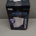 Dryer Vent Cover 4 inch with UV RESISTANT - Outdoor Dryer Vent Cover Natural Energy Saving, Dryer Vent Seal for Home Exterior (White)