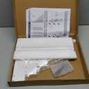 6 Tier Greeting Card Display Stand White Bamboo and Acrylic Sticker Display Stand Trading Card Holder Retail Photos Shelf for Vendors Craft Collection & Show