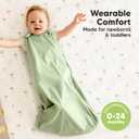 2-Pack Organic Baby Sleep Sacks, 100% Cotton - Soft & Breathable 0.5TOG Baby Wearable Blanket, Toddler Sleeping Sack 0-6 Months, Easy to Wear Transitional Swaddles for Newborns, Infants(Roarsome, S)