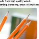 Wood-Cased #2 Pencils, Pre-sharpened pencil with Eraser Top, #2 HB Pencils, 50 Count, Yellow
