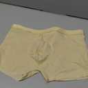 YATEEN Men's Traceless Underwear Ice Silk Boxer Brief, Medium, Khaki