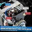 Upgraded 279827 Dryer Drive Motor with Pulley Compatible with Whirlpool Kenmore Amana Maytag Dryer Motor Replaces W10194250 AP3094245 3395652 PS334304 EAP334304