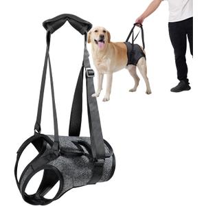 Dog Halter Harnesses, Adjustable Lift Hanress For Large Dogs, Dog Sling For Medium Dogs Hind Leg Support To Help Rehabilitate, Soft Padded Dog Support Harness For Elderly, Injured, Arthritic(Large)