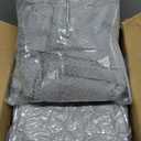 AUECOOME 6 Pcs Spa Robe Bath wrap Towels for Women Waffle Spa Wraps with Pocket Adjustable Closure Lightweight Towel Wraps for Bath Shower (Gray, Medium)