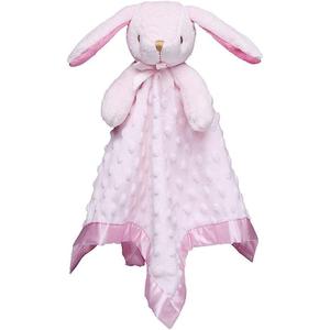 Pro Goleem Loveys for Babies Bunny Security Blanket Girl Newborn Soft Pink Lovie Gift for Infant and Toddler