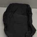 Large Nylon Hobo Bag Women Crescent Shoulder Bag Vintage Tote Bag Casual Shopper Handbag for Women (Black)