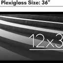 Americanflat 12x36 Picture Frame with Polished Plexiglass - Streamline Collection - Thin Border Picture Frame for Wall Display - Hanging Hardware Included - Black