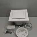 FEITON Bathroom Exhaust Fan with Light, Ceiling Mount, 110 CFM 1.0 Sones 4 Inch Duct, Quiet Square Bath Fan Light Combo, Shower Exhaust Fan with Light